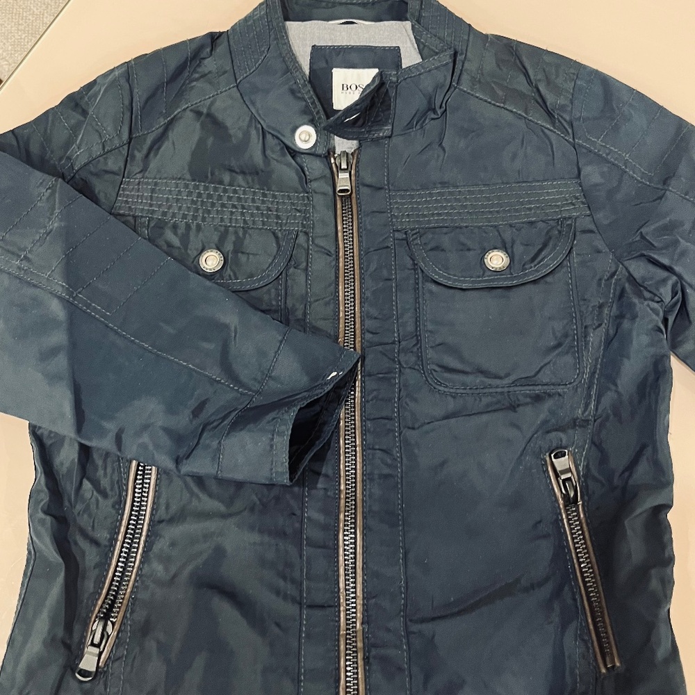 Boys Boss Navy Jacket - Size 5